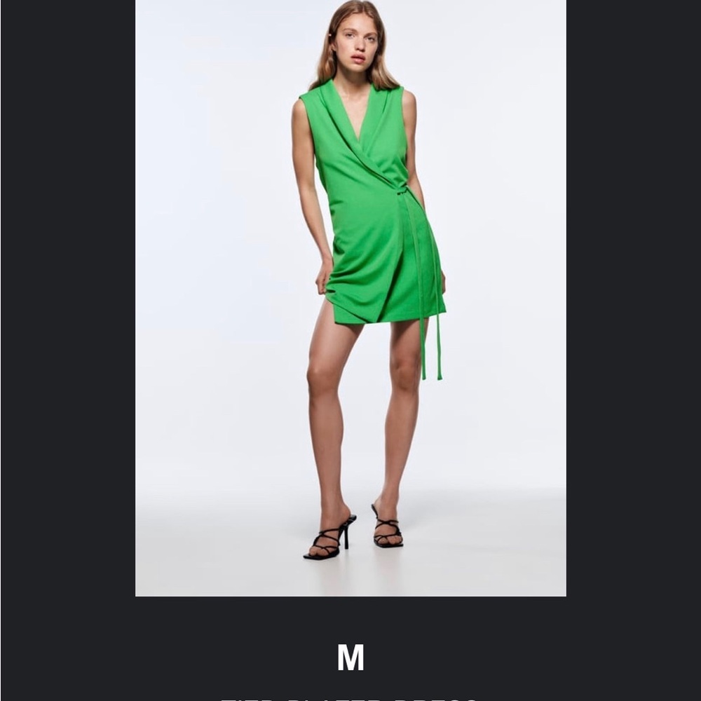 Zara Tied Blazer Dress